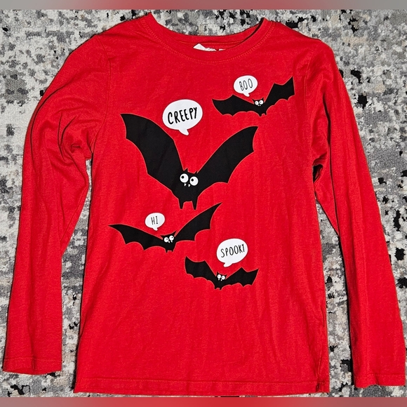 H + M Spooky Bat Long Sleeve Kids Shirt - Size 8/10 Years Old (NWOT) - Picture 1 of 4